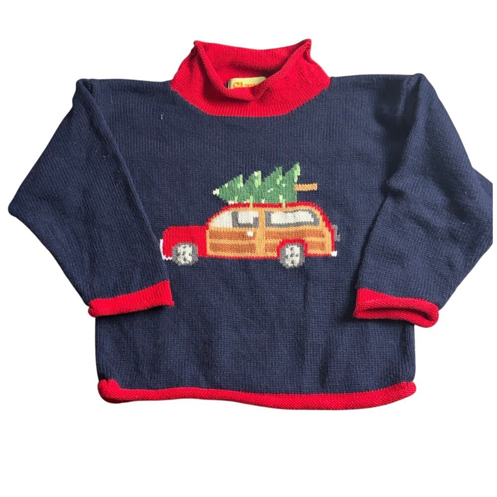 Claver Rolled Neck Wood Wagon size 2T